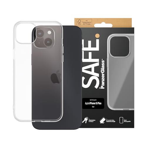 Safe by PanzerGlass™ Handyhülle für iPhone 15 Plus - Hülle aus 100% recyceltem TPU - Wireless Charging kompatibles iPhone 15 Plus Case - vergilbungsresistent von Panzer Glass