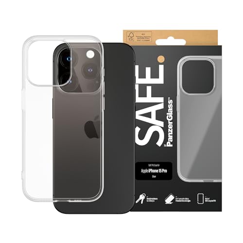 Safe by PanzerGlass™ Handyhülle für iPhone 15 Pro - Hülle aus 100% recyceltem TPU - Wireless Charging kompatibles iPhone 15 Pro Case - vergilbungsresistent von Panzer Glass