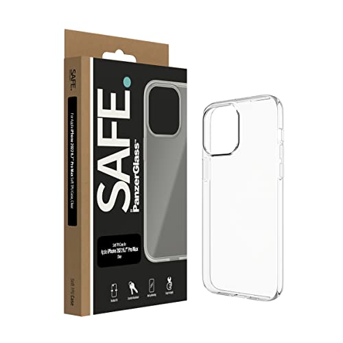 Safe by PanzerGlass™ TPU Case für iPhone 14 Pro Max - Leicht anzubringende, Wireless Charging kompatible iPhone Schutzhülle aus transparentem, vergilbungsresistentem Kunststoff - Anti Yellowing Hülle von Panzer Glass