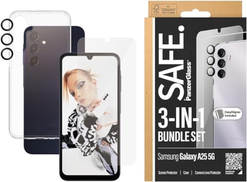 SAFE. by PanzerGlass® Samsung Galaxy A25 5G 3-in-1 Set - Display, Hülle und Kameraschutz für ultimativen Schutz von Panzer Glass