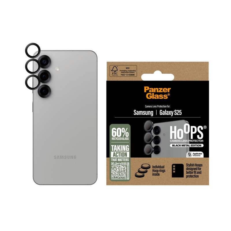 PanzerGlass - Hoops Lens Protector Galaxy S 2025, black von Panzer