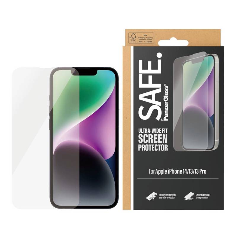 SAFE. by PanzerGlass– Displayschutz Apple iPhone 14  - 13 - 13 Pro – Ultraweite Passform von PanzerGlass