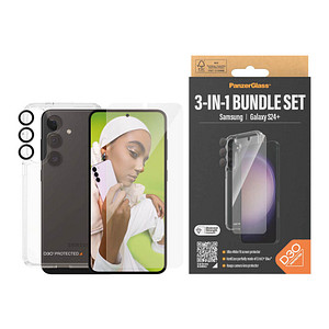 PanzerGlass™ 3-in-1 Bundle Schutz-Set für Samsung Galaxy S24+ von PanzerGlass™