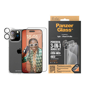 PanzerGlass™ 3-in-1 Schutz-Set für Apple iPhone 15 Pro Max von PanzerGlass™