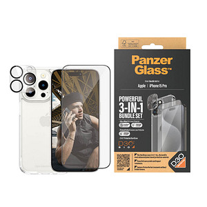 PanzerGlass™ 3-in-1 Schutz-Set für Apple iPhone 15 Pro von PanzerGlass™