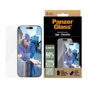 PanzerGlass™ Classic Fit Display-Schutzglas für Apple iPhone 16 Pro von PanzerGlass™