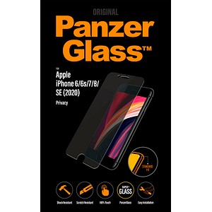 PanzerGlass™ Display-Blickschutzglas für Apple iPhone 6, iPhone 6s, iPhone 7, iPhone 8, iPhone SE 2. Gen (2020), iPhone SE 3. Gen (2022) von PanzerGlass™