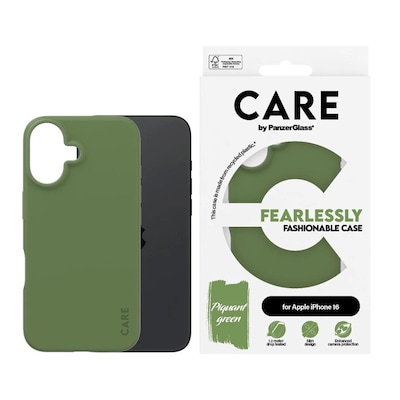 CARE by PanzerGlass® Fashionable Case Grün iPhone 16 von PanzerGlass