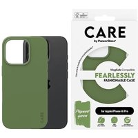 CARE by PanzerGlass® Fashionable Case Grün m. MagSafe iPhone 16 Pro von PanzerGlass