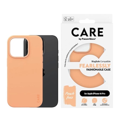 CARE by PanzerGlass® Fashionable Case Peachy m. MagSafe iPhone 16 Pro von PanzerGlass