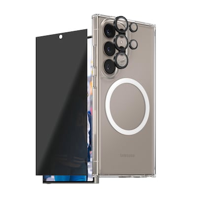 CARE by PanzerGlass® Flagship 3-in-1 Privacy Bundle Samsung Galaxy S25 Ultra von PanzerGlass