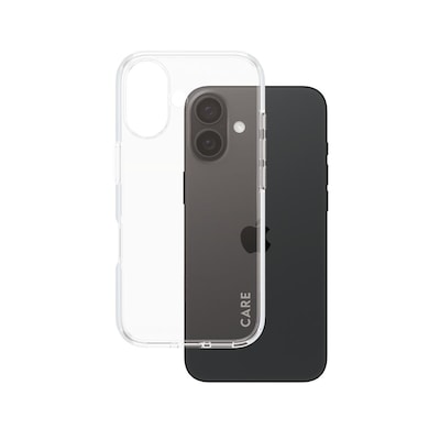 CARE by PanzerGlass® Flagship Case Transparent Urban Combat m. Klarer Rahmen iPhone 16 von PanzerGlass