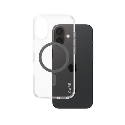 CARE by PanzerGlass® Flagship Case Transparent Urban Combat m. Schwarz MagSafe iPhone 16 von PanzerGlass