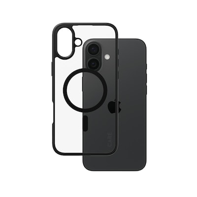 CARE by PanzerGlass® Flagship Case Transparent Urban Combat m. Schwarz Rahmen & MagSafe iPhone 16 Plus von PanzerGlass