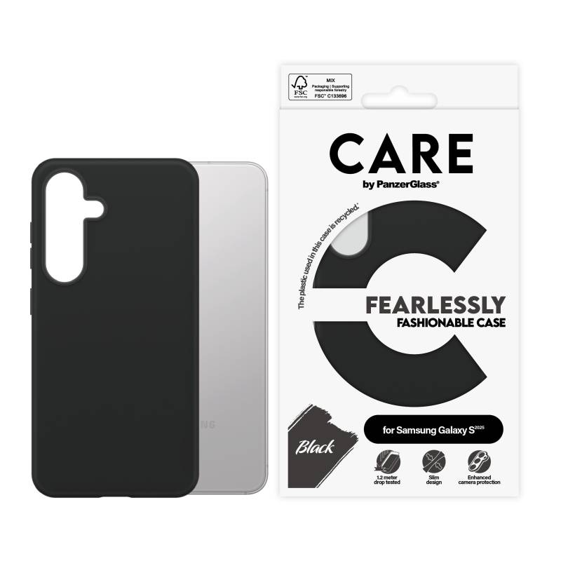 CARE by PanzerGlass - Fashionable Case Black Samsung Galaxy S 2025 von PanzerGlass
