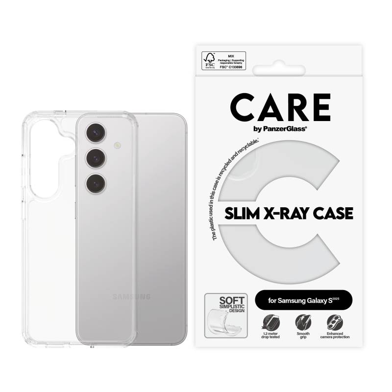 CARE by PanzerGlass - Fashionable Case Transparent X-Ray Soft Basic Samsung Galaxy S 2025 von PanzerGlass