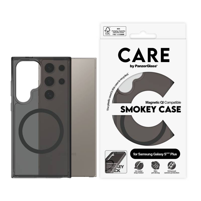 CARE by PanzerGlass - Flagship Case Urban Combat Smokey w. Black Qi Compatible Samsung Galaxy S 2025 von PanzerGlass