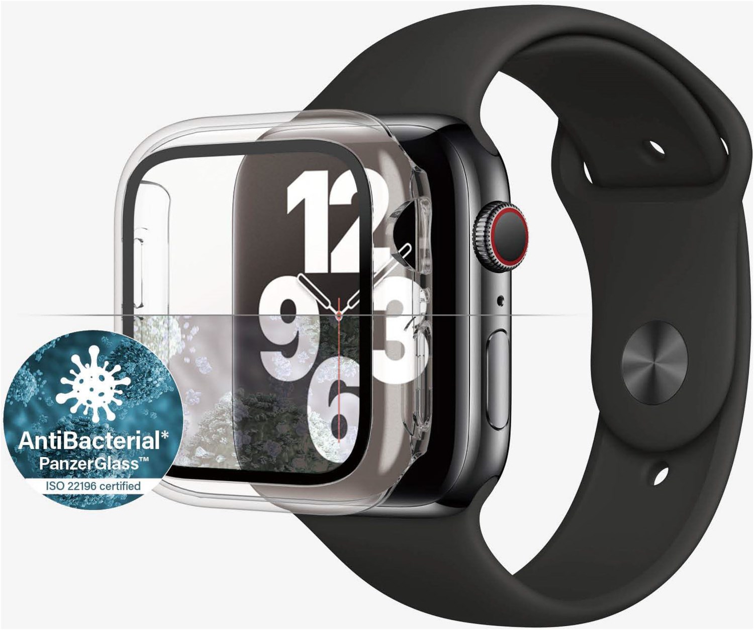 Displayschutz Full Body antibak für Apple Watch (40mm) transparent von PanzerGlass