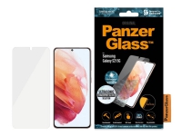 PanzerGlass™ | Antibakteriell - Displayschutzfolie für Mobiltelefone - Edge-to-Edge-Passform - Kristallklar | Samsung Galaxy S21 5G von PanzerGlass