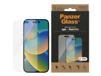 PanzerGlass™ | Antibakteriell - Displayschutzfolie für Mobiltelefone - Normale Passform - Kristallklar | Apple iPhone 14 Pro von PanzerGlass