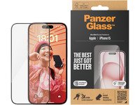 PanzerGlass™ | Displayschutzfolie – Ultraweite Passform | Apple iPhone 15 von PanzerGlass