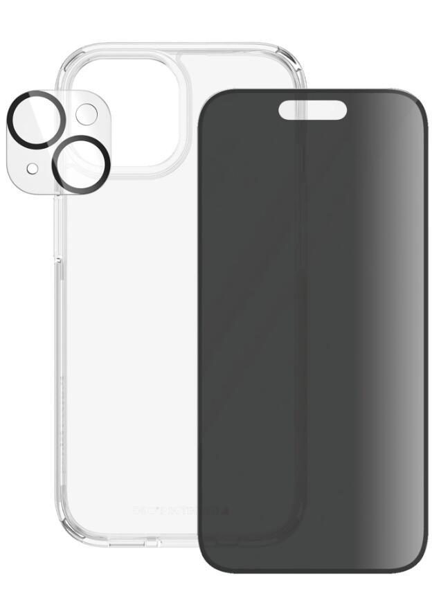 PanzerGlass™ Privacy 3-in-1 Set - iPhone 15 von PanzerGlass