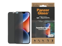PanzerGlass™ | Privacy Edition- Skærmbeskytter for mobiltelefon - Edge-to-Edge fit - rammefarve sort | AppleiPhone 13/13 Pro/14 von PanzerGlass