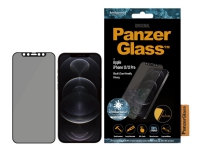 PanzerGlass™ | Privacy & Case-Friendly - Displayschutzfolie für Mobiltelefone - Edge-to-Edge-Passform - Rahmenfarbe schwarz | Apple iPhone 12/12 Pro von PanzerGlass