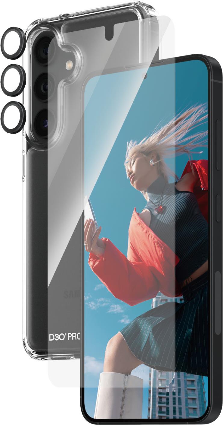 PanzerGlass ® 3-in-1 Schutz Set Samsung Galaxy S24 - Ultra-Wide Fit - Samsung - Samsung - Galaxy S24 - Trockene Anwendung - Kratzresistent - Schockresistent - Transparent - 1 Stück(e) (B1210+7350) von PanzerGlass