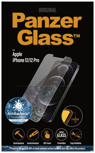 PanzerGlass 2708 Displayschutzglas Passend für Handy-Modell: iPhone 12, iPhone 12 Pro 1St. von PanzerGlass