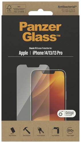 PanzerGlass 2767 Displayschutzglas Passend für Handy-Modell: iPhone 13, iPhone 13 Pro, iPhone 14 1S von PanzerGlass