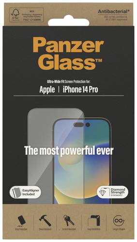 PanzerGlass 2784 Displayschutzglas Passend für Handy-Modell: iPhone 14 Pro 1St. von PanzerGlass