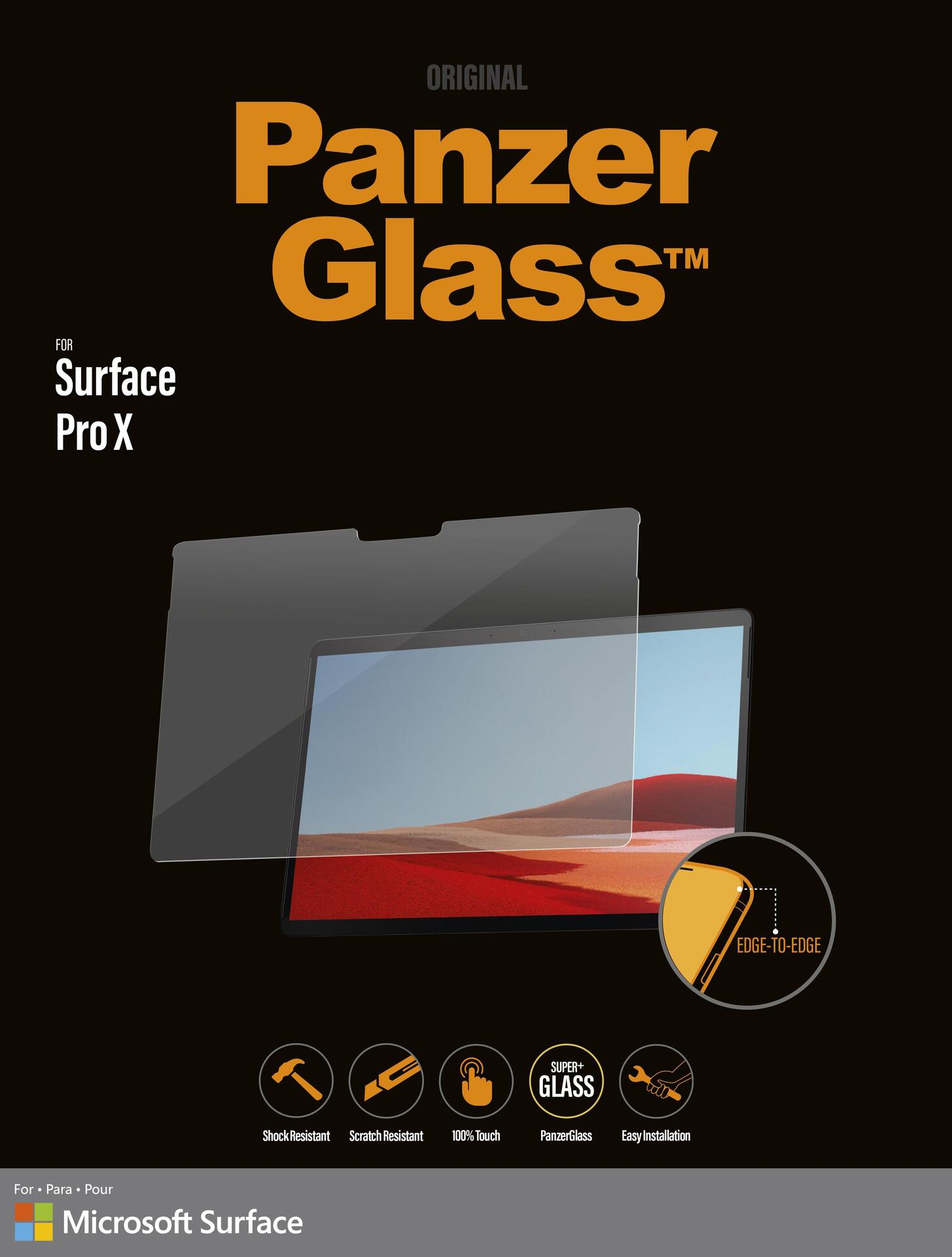PanzerGlass 6257 Bildschirmschutzfolie Klare Bildschirmschutzfolie Desktop/Laptop Microsoft 1 Stück(e) (6257) von PanzerGlass