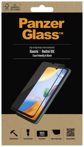 PanzerGlass 8060 Displayschutzglas Passend für Handy-Modell: Redmi 10C 1St. von PanzerGlass