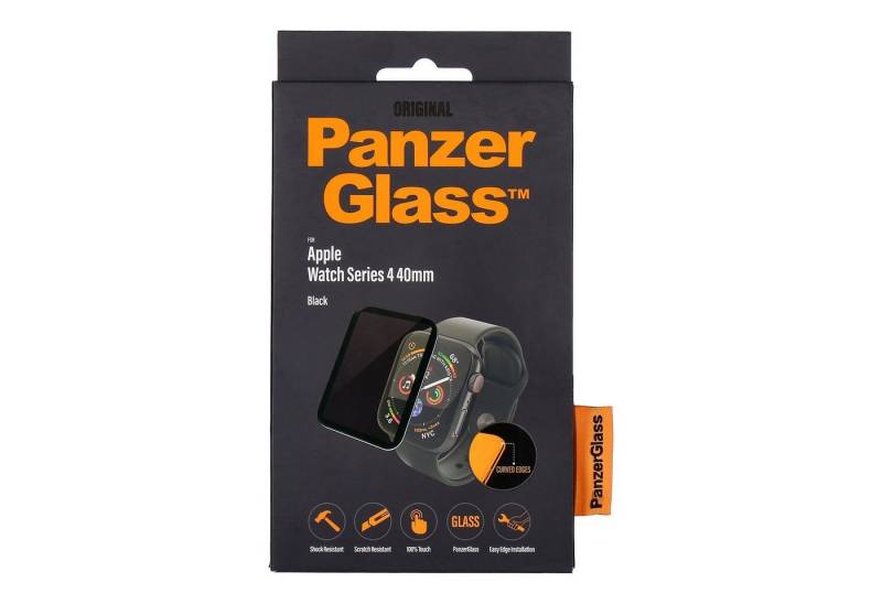 PanzerGlass Apple Watch Series 4 40mm black, Displayschutzfolie von PanzerGlass