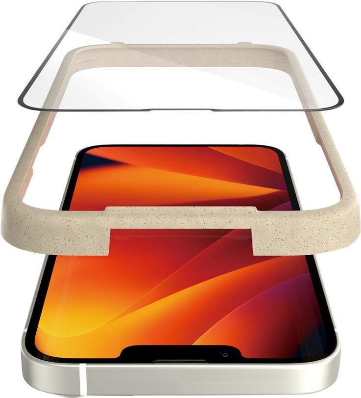 PanzerGlass - Bildschirmschutz für Handy - ultra-wide fit - Glas - Rahmenfarbe schwarz - für Apple iPhone 13, 13 Pro, 14 (2783) von PanzerGlass