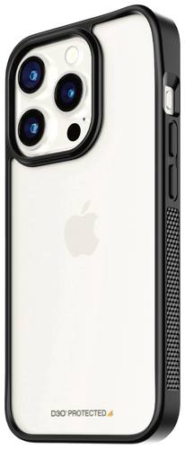 PanzerGlass ClearCase with D3O Backcover Apple iPhone 15 Pro Transparent, Schwarz Induktives Laden von PanzerGlass