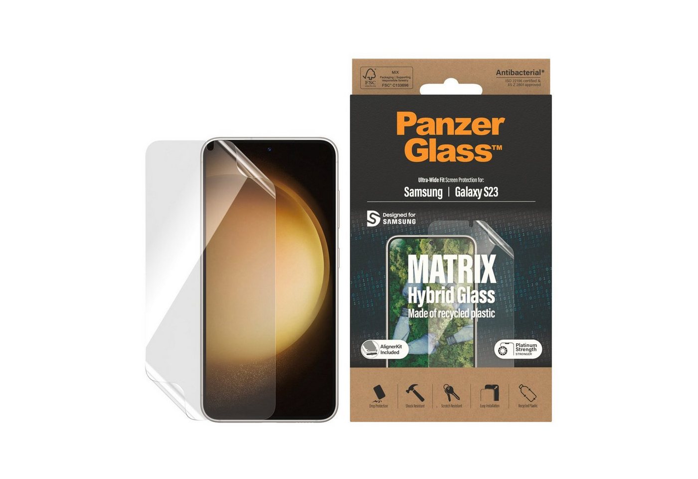 PanzerGlass Displayschutzfolie Displayschutz - Samstag Galaxy S23 UWF PET-Flaschen AB wA PanzerGlass Displayschutzfolie Displayschutz - Samstag Galaxy S23 UWF PET-Flaschen AB wA von PanzerGlass
