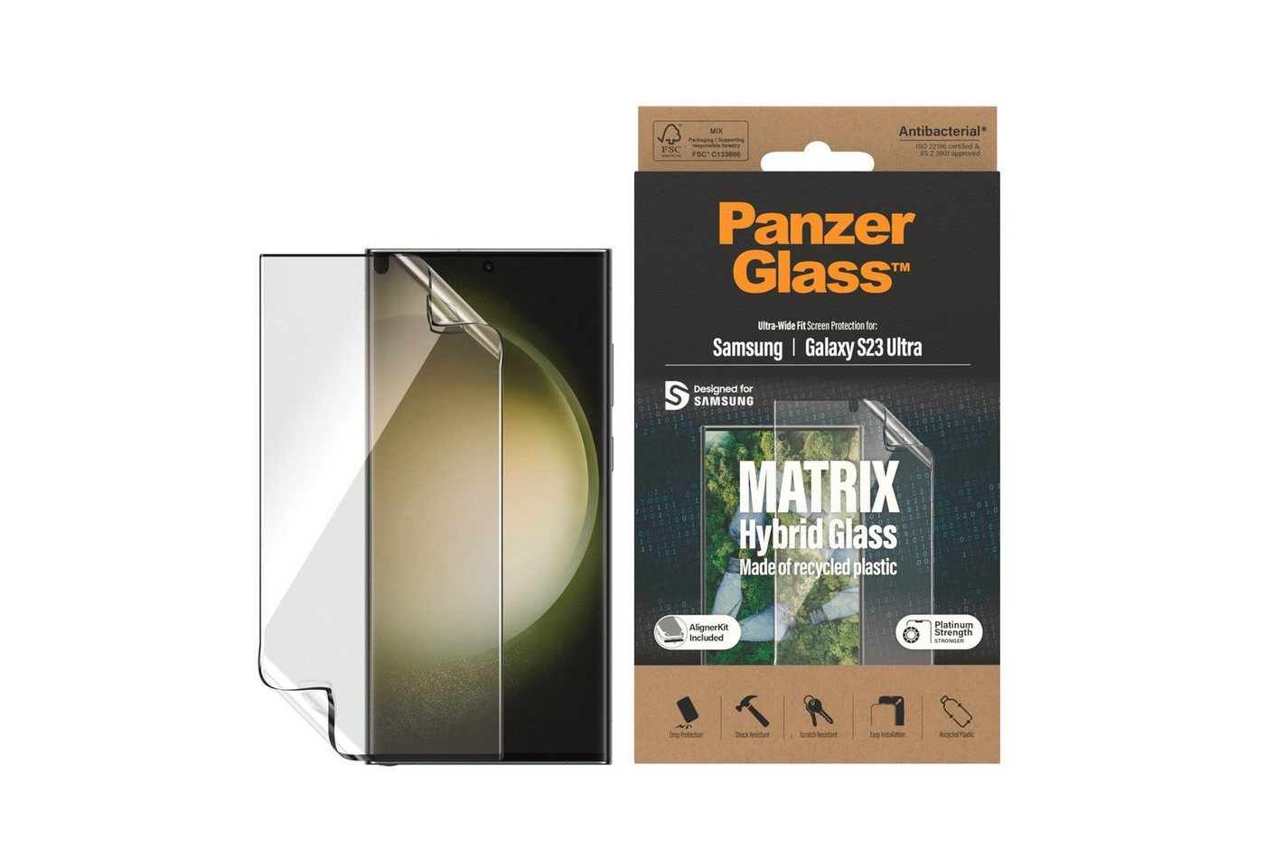 PanzerGlass Displayschutzfolie Displayschutz - Samsung Galaxy S23 Ultra UWF PET-Flaschen AB wA PanzerGlass Displayschutzfolie Displayschutz - Samsung Galaxy S23 Ultra UWF PET-Flaschen AB wA von PanzerGlass