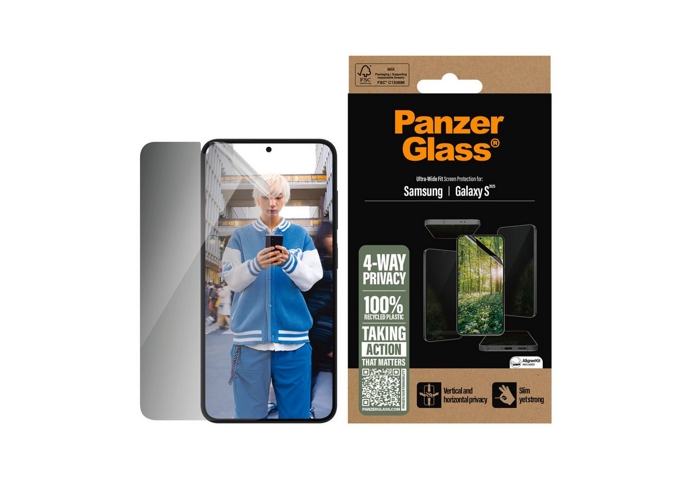 PanzerGlass Displayschutzfolie Ultra-Wide Fit Screen Protection für Samsung Galaxy S25, Schutzfilm, Schutzfolie, Bildschirmschutz, kratz- & stoßfest PanzerGlass Displayschutzfolie Ultra-Wide Fit Screen Protection für Samsung Galaxy S25, Schutzfilm, Schutzfolie, Bildschirmschutz, kratz- & stoßfest von PanzerGlass