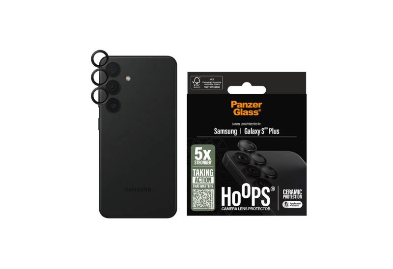 PanzerGlass Displayschutzglas Hoop Camera Lens Protection für Samsung Galaxy S25+, Kameraschutz, Schutzfolie, Schutzglas, kratz- & stoßfest von PanzerGlass