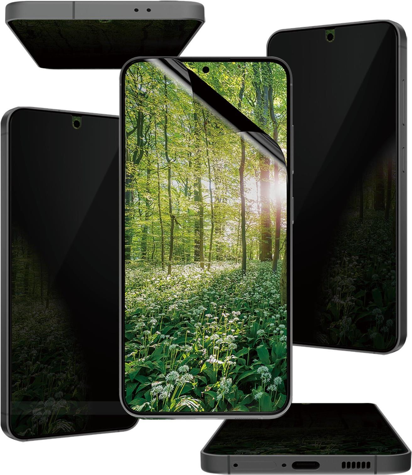 PanzerGlass ECO Matrix - Bildschirmschutz für Handy - ultrabreite Passform - Folie - mit Sichtschutzfilter - 4-Wege - für Samsung Galaxy S25 (PGRMFPUG38388) von PanzerGlass