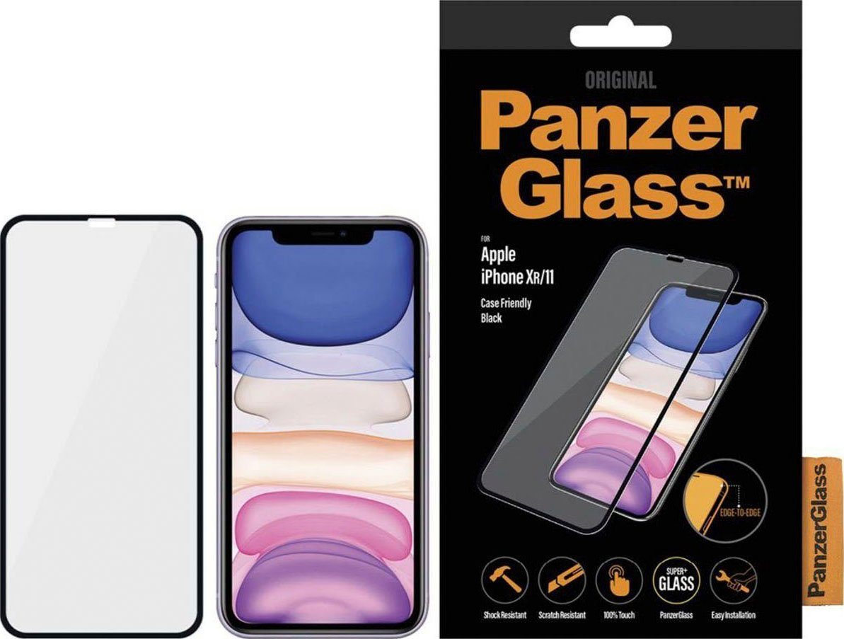 PanzerGlass Edge to Edge Apple iPhone 11, XR CaseFriendly für Apple iPhone 11, Apple iPhone XR, Displayschutzglas von PanzerGlass