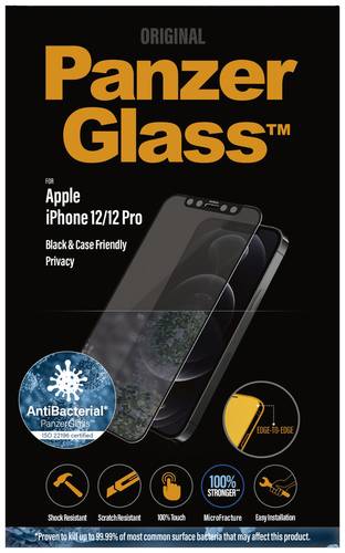 PanzerGlass Edge2Edge Displayschutzglas iPhone 12, iPhone 12 Pro 1 St. P2711 von PanzerGlass