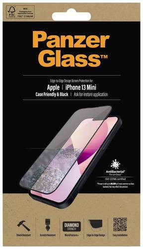 PanzerGlass Edge2Edge Displayschutzglas iPhone 13 mini 1 St. PRO2744 von PanzerGlass