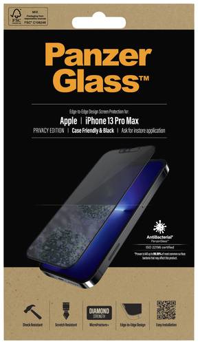 PanzerGlass Edge2Edge Privacy Displayschutzglas iPhone 13 Pro Max 1 St. PROP2746 von PanzerGlass