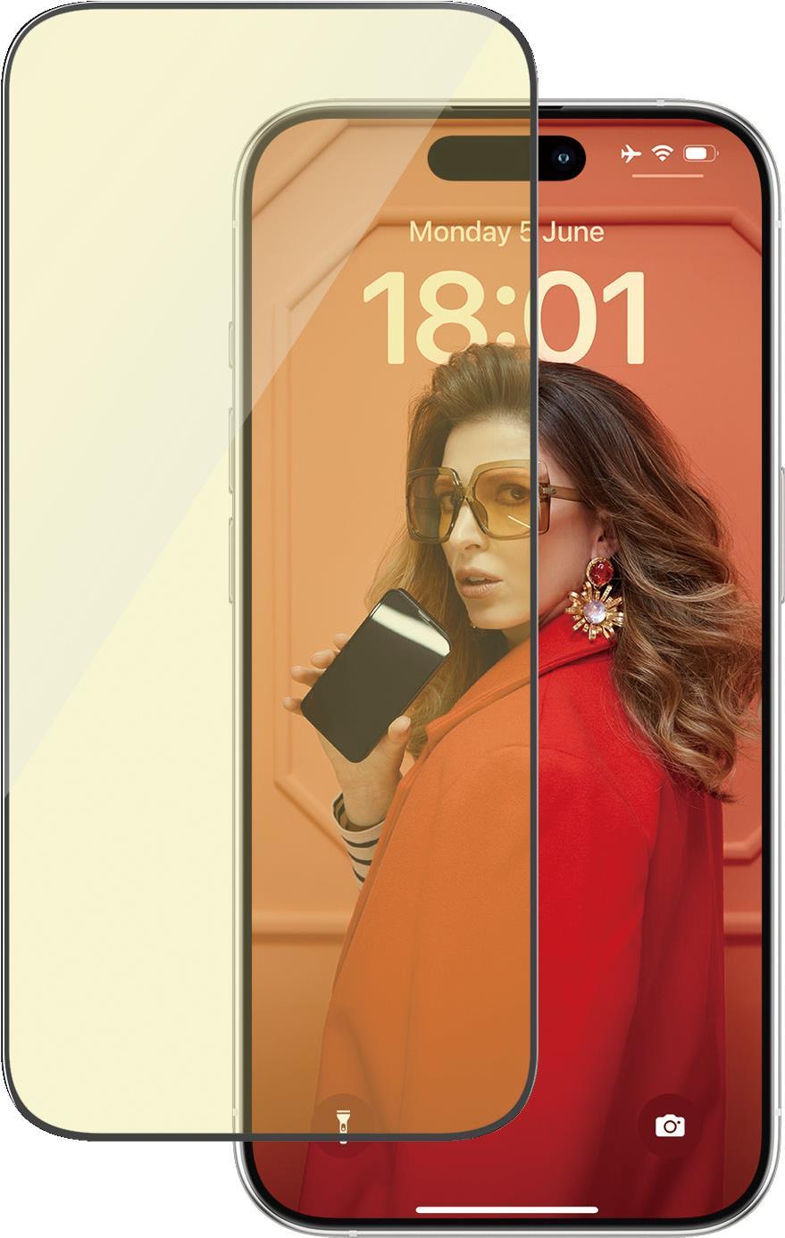 PanzerGlass  Eyecare Displayschutz iPhone 15 Pro - Ultra-Wide Fit m. EasyAligner - Apple - Apple - iPhone 15 Pro - Trockene Anwendung - Schockresistent - Transparent - 1 Stück(e) (2814) von PanzerGlass