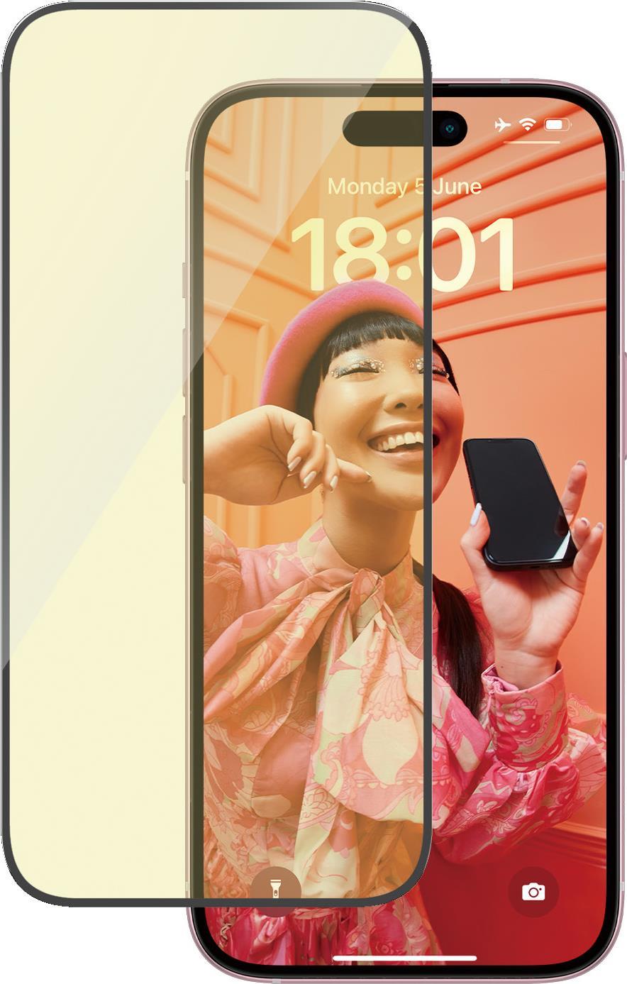 PanzerGlass  Eyecare Displayschutz iPhone 15 - Ultra-Wide Fit m. EasyAligner - Apple - Apple - iPhone 15 - Trockene Anwendung - Schockresistent - Transparent - 1 Stück(e) (2813) von PanzerGlass