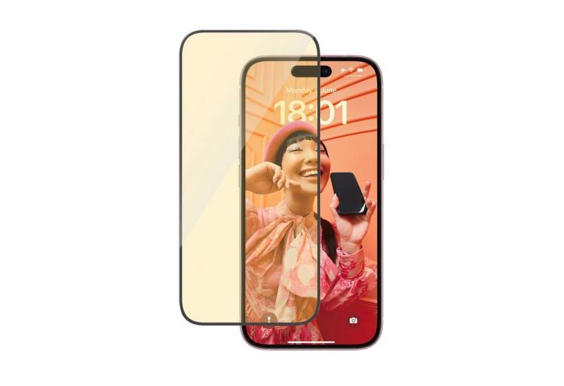 PanzerGlass Displayschutzglas Eyecare Screen Protector für iPhone 15, Ultra Wide Fit von PanzerGlass