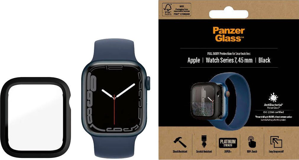 PanzerGlass Full Body - Apple Watch 7 (44 mm), Displayschutzglas von PanzerGlass